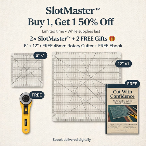 SlotMaster™ Precision Quilting Ruler